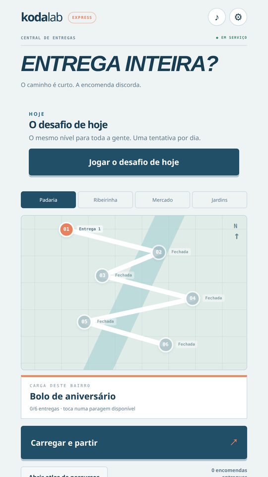 ENTREGA INTEIRA? — 1