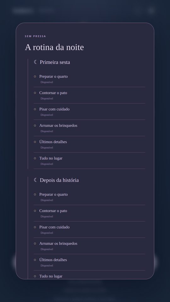 NÃO ACORDES O BEBÉ — 2
