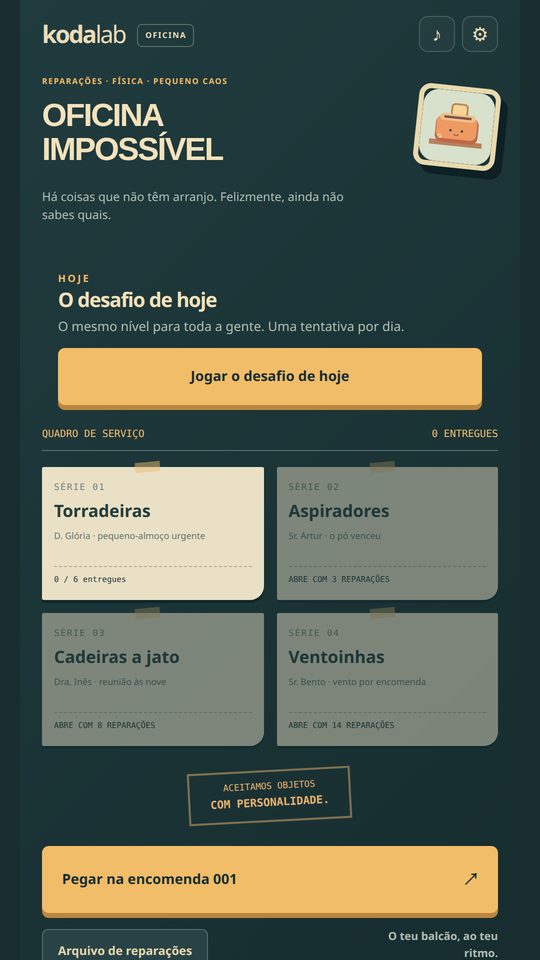 OFICINA IMPOSSÍVEL — 1