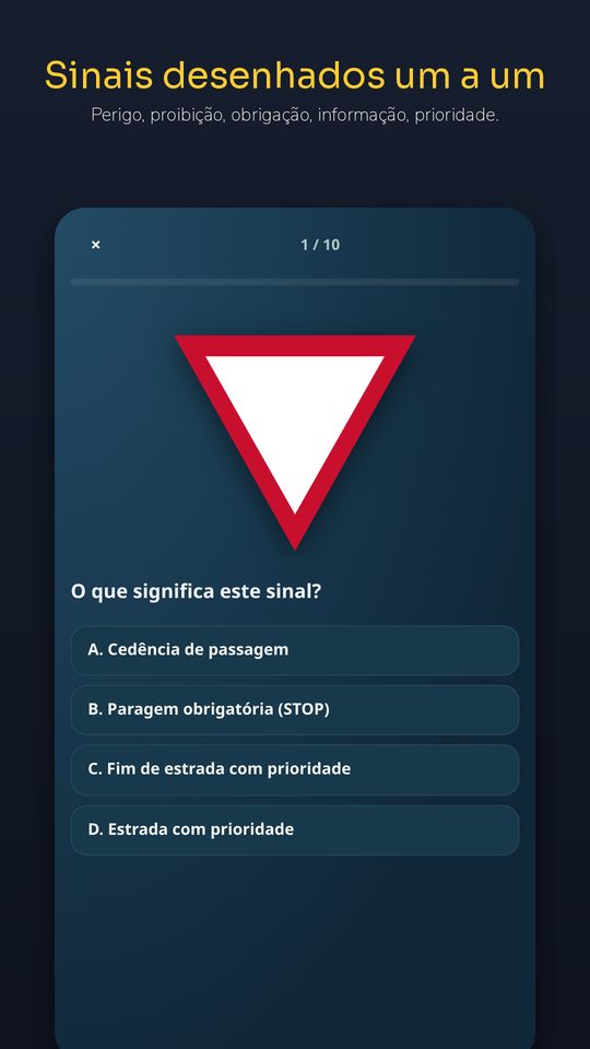 SINAIS — Código da Estrada — 3